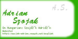 adrian szojak business card